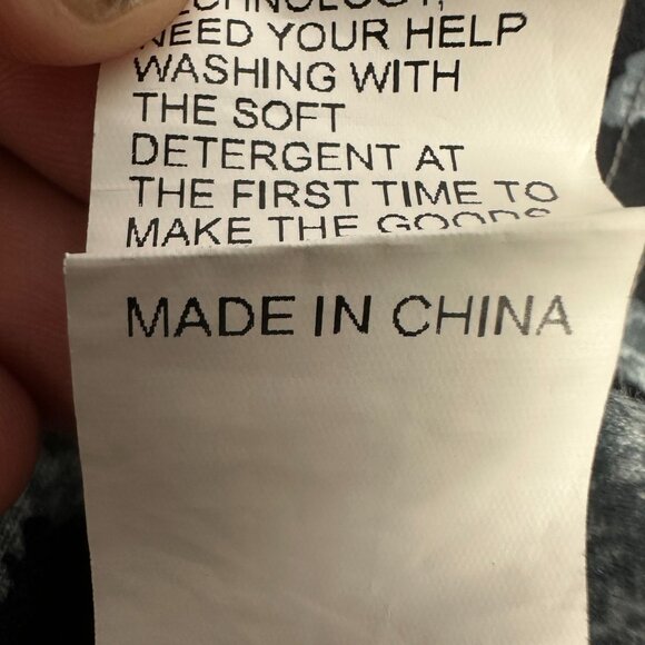 Leopard Print & Gray Knot Front Top Womens Size Medium Shein Polyester/Spandex - Picture 5 of 5